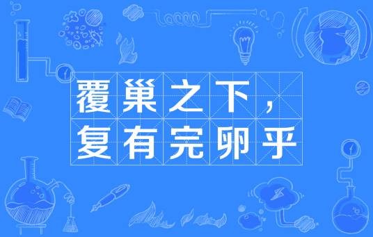 覆巢之下,复有完卵乎