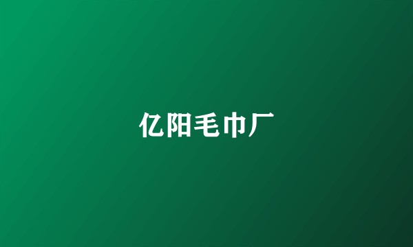 亿阳毛巾厂
