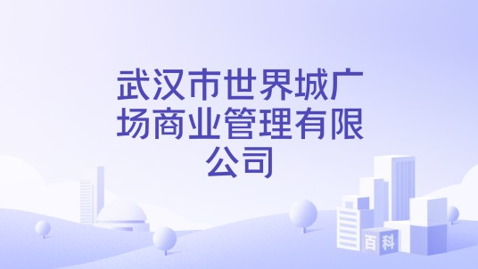 武汉市世界城广场商业管理有限公司