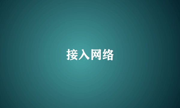 接入网络