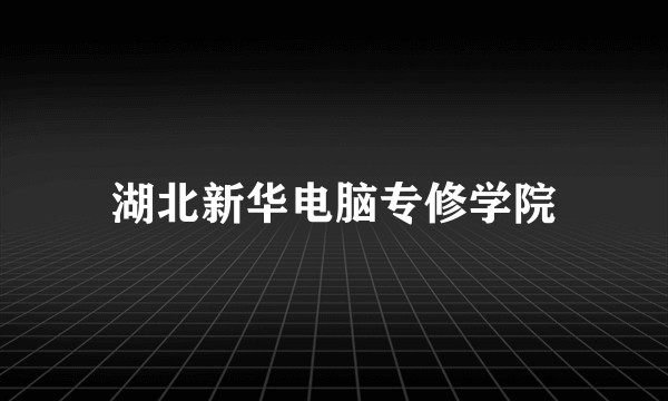 湖北新华电脑专修学院