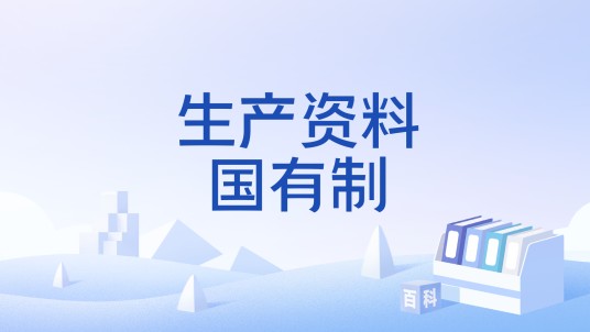 生产资料国有制