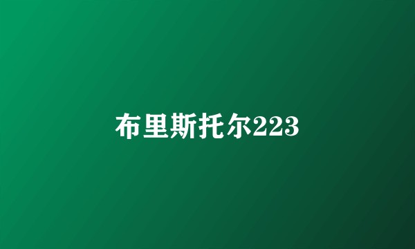 布里斯托尔223