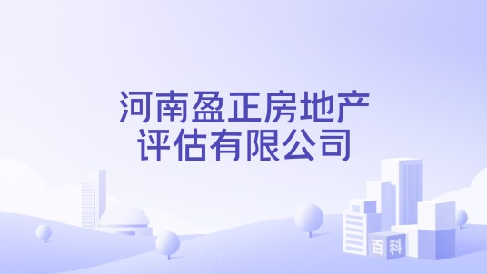 河南盈正房地产评估有限公司
