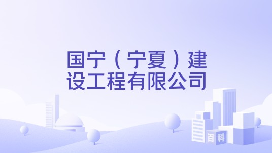 国宁（宁夏）建设工程有限公司
