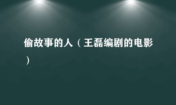 偷故事的人（王磊编剧的电影）