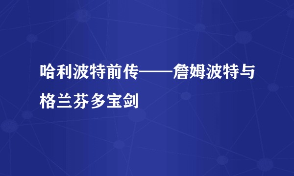 哈利波特前传——詹姆波特与格兰芬多宝剑