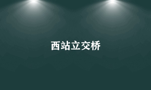 西站立交桥