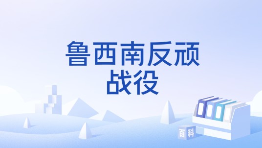 鲁西南反顽战役