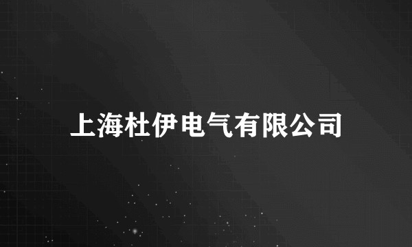 上海杜伊电气有限公司