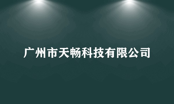 广州市天畅科技有限公司