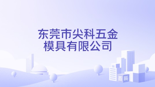 东莞市尖科五金模具有限公司