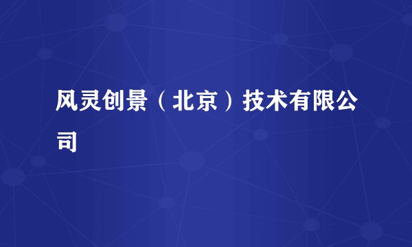 风灵创景（北京）技术有限公司