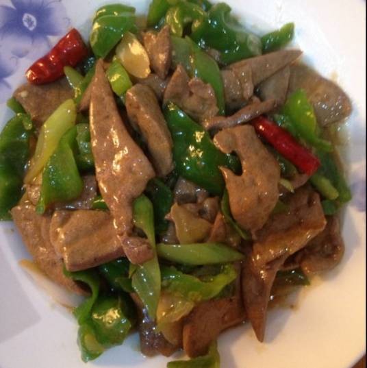 猪肝炒青椒