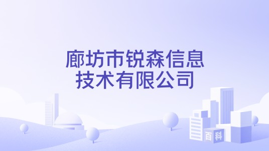 廊坊市锐森信息技术有限公司