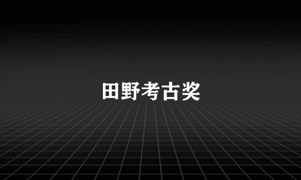 田野考古奖