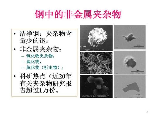 钢中非金属夹杂物(冶金工程学术语)