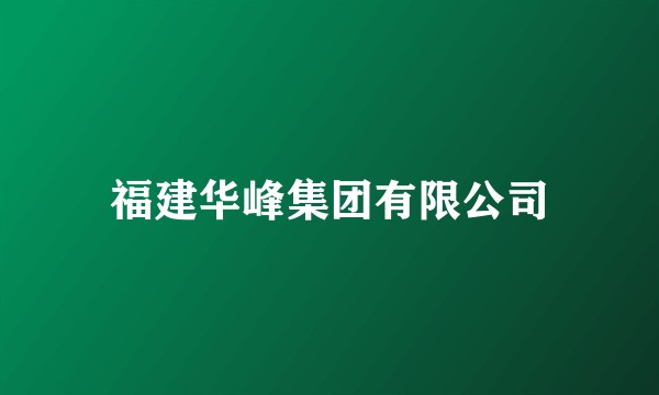 福建华峰集团有限公司