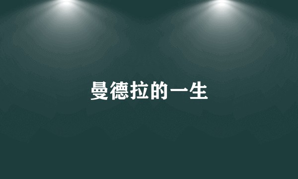 曼德拉的一生