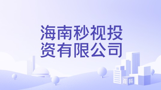 海南秒视投资有限公司