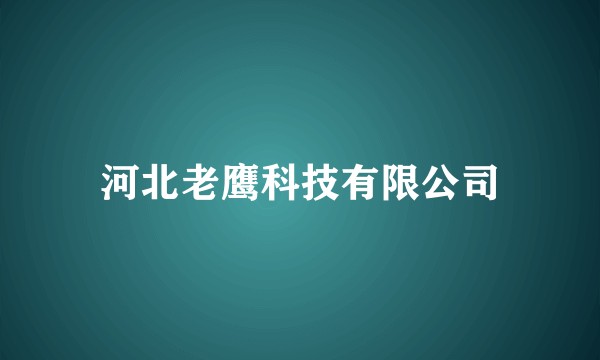河北老鹰科技有限公司