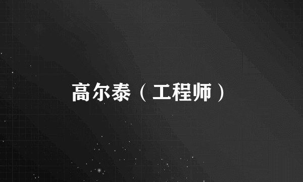高尔泰（工程师）