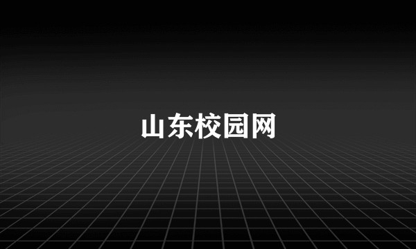 山东校园网