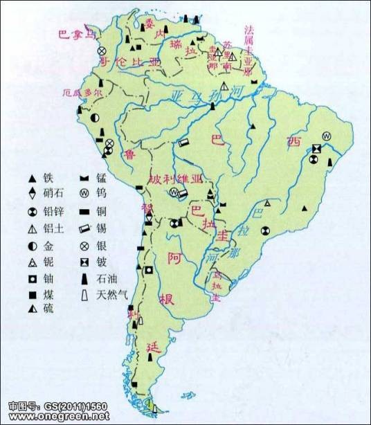 矿产分布图