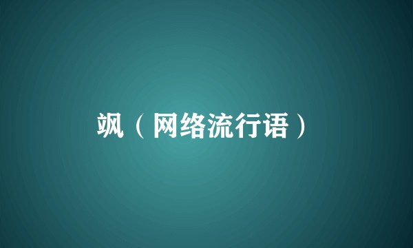 飒（网络流行语）