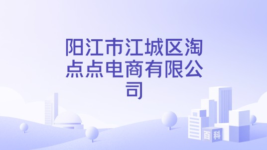 阳江市江城区淘点点电商有限公司