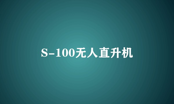 S-100无人直升机