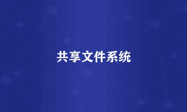 共享文件系统