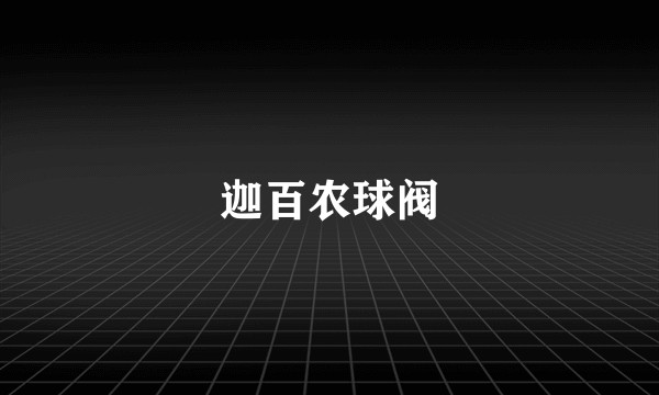 迦百农球阀