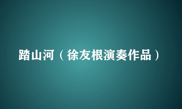 踏山河（徐友根演奏作品）
