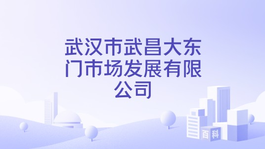 武汉市武昌大东门市场发展有限公司
