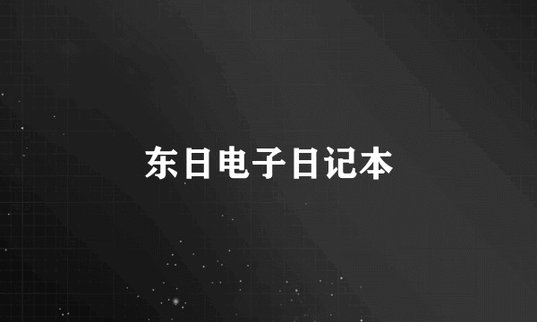 东日电子日记本