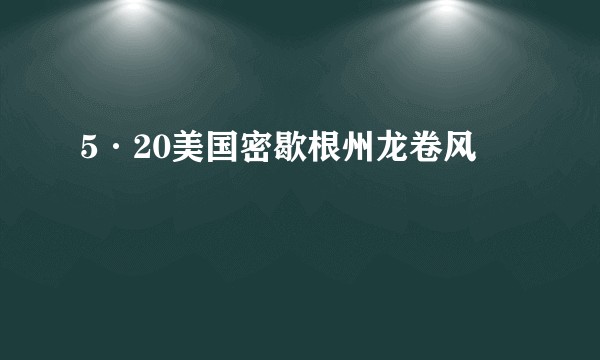 5·20美国密歇根州龙卷风