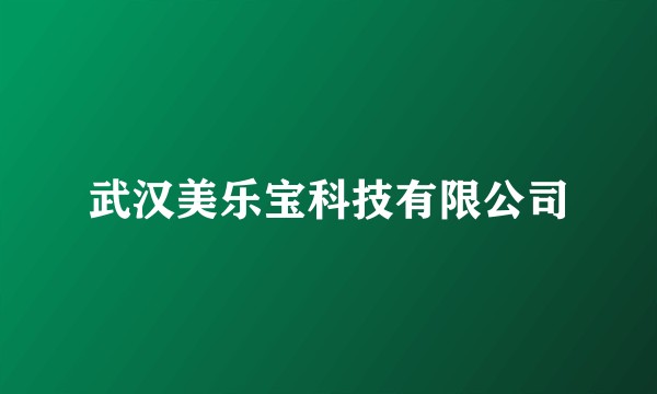 武汉美乐宝科技有限公司