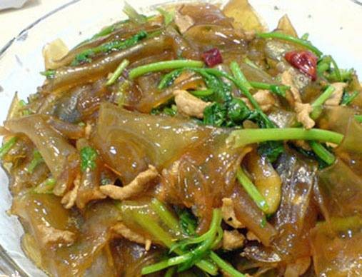 拉皮炒肉丝