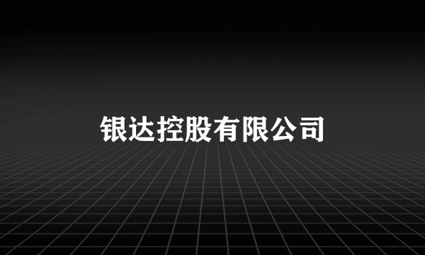 银达控股有限公司