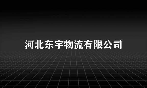 河北东宇物流有限公司