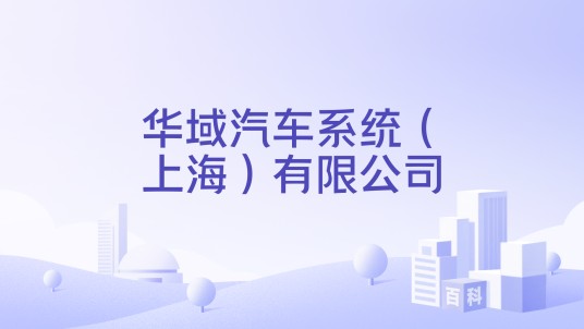 华域汽车系统（上海）有限公司