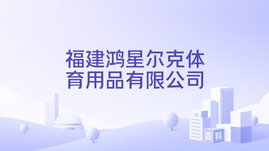 福建鸿星尔克体育用品有限公司