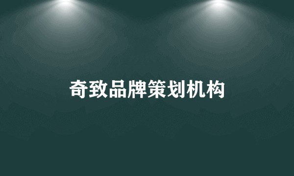 奇致品牌策划机构