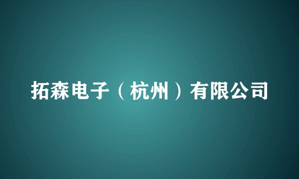拓森电子（杭州）有限公司