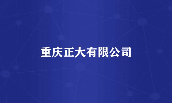 重庆正大有限公司