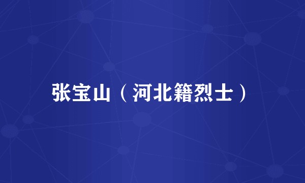 张宝山（河北籍烈士）