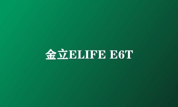 金立ELIFE E6T