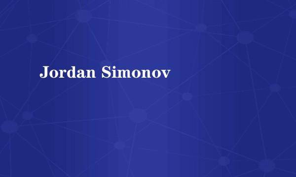 Jordan Simonov