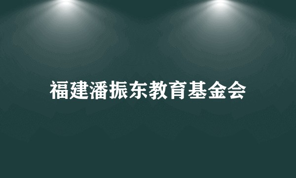 福建潘振东教育基金会